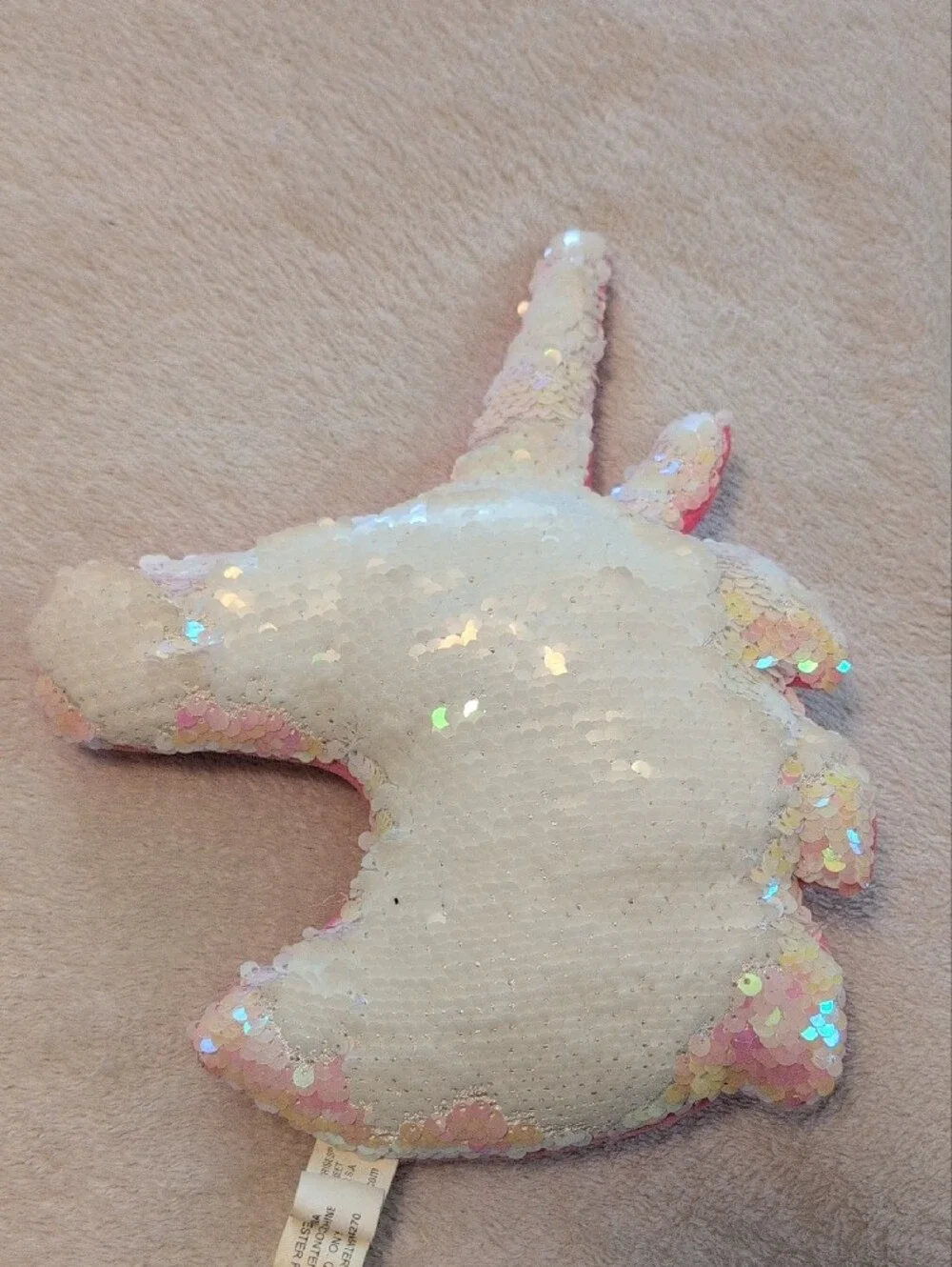 Kids Unicorn Crossbody Bag & Sequin Pillow Bundle Pink Iridescent